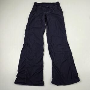 Lululemon Pants Womens Medium Dark Purple Dance Studio Yoga Drawstring Pockets